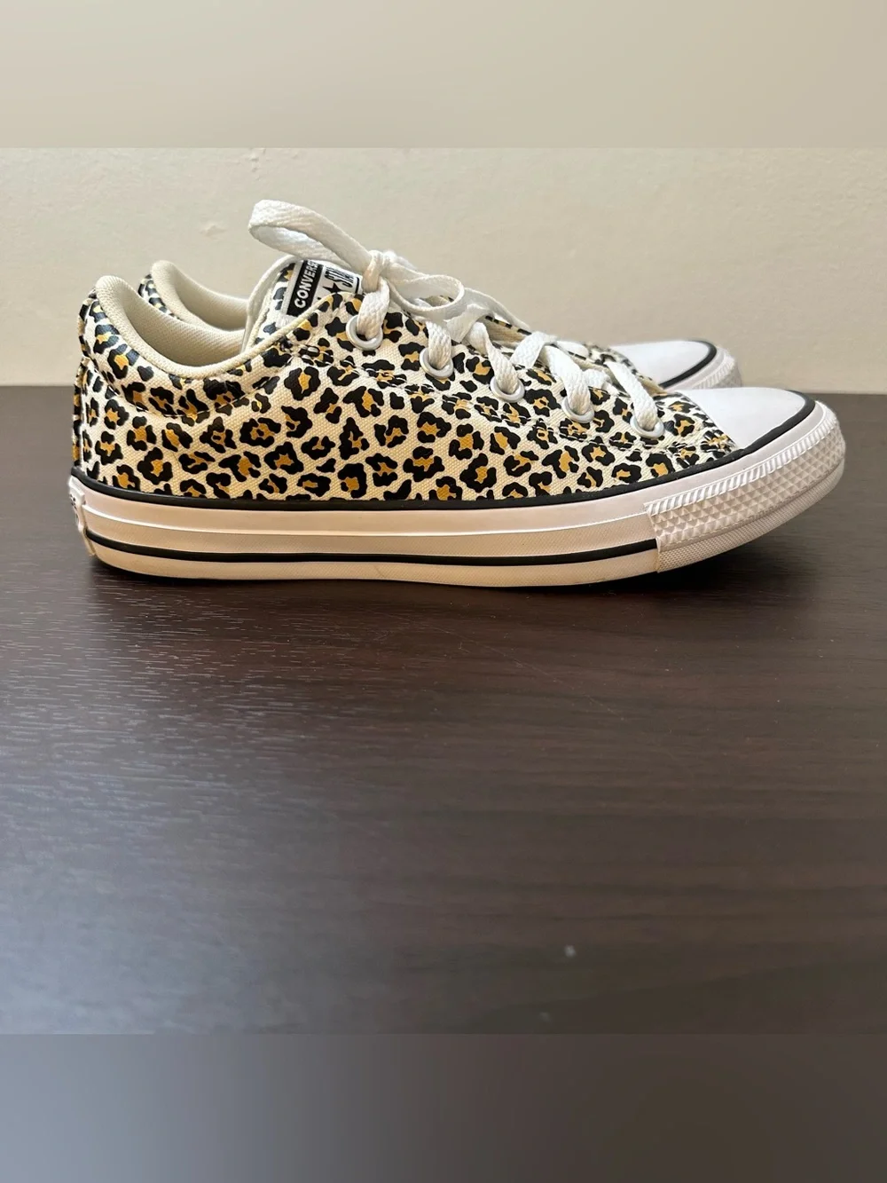 Converse All Star Street Low Top Leopard Print Lace-Up Sneakers US 8 EU 39 - Picture 6 of 16